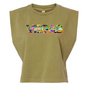 Vegas - Las Vegas Logo Garment-Dyed Women's Muscle Tee