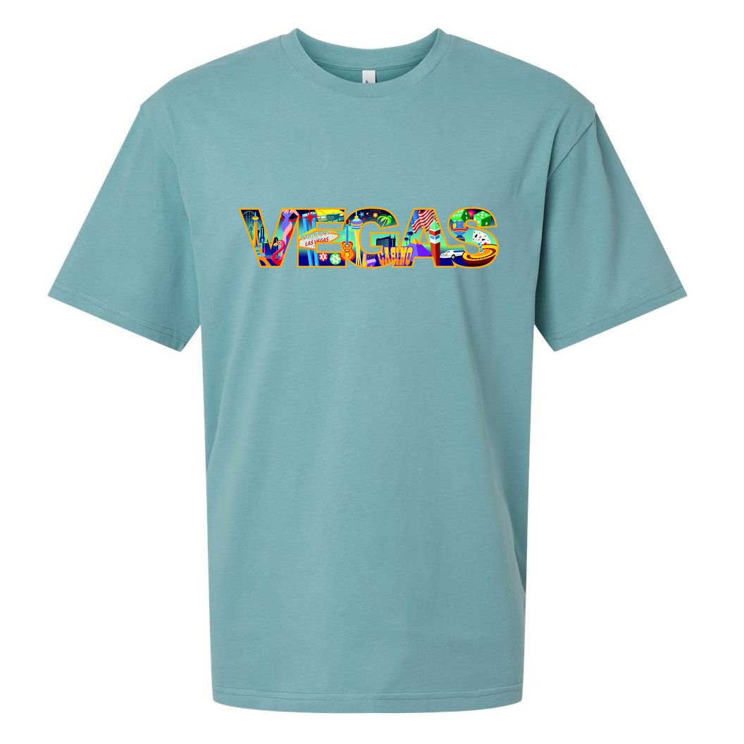 Vegas - Las Vegas Logo Sueded Cloud Jersey T-Shirt