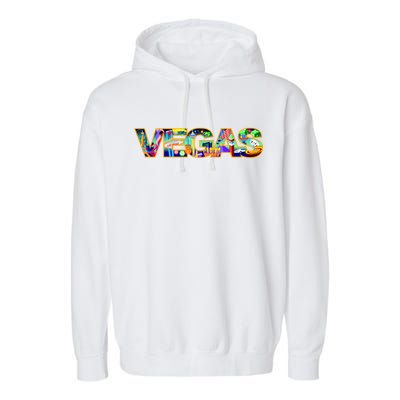 Vegas - Las Vegas Logo Garment-Dyed Fleece Hoodie