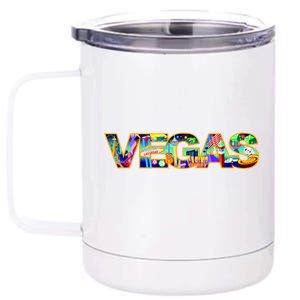 Vegas - Las Vegas Logo 12 oz Stainless Steel Tumbler Cup