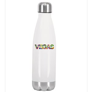 Vegas - Las Vegas Logo Stainless Steel Insulated Water Bottle