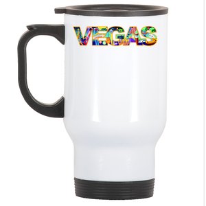 Vegas - Las Vegas Logo Stainless Steel Travel Mug