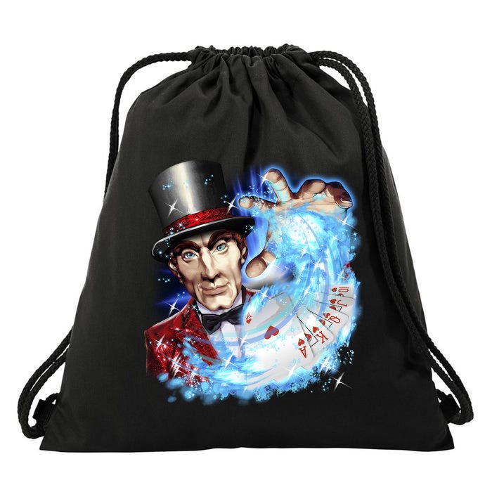 Vegas Magician Drawstring Bag