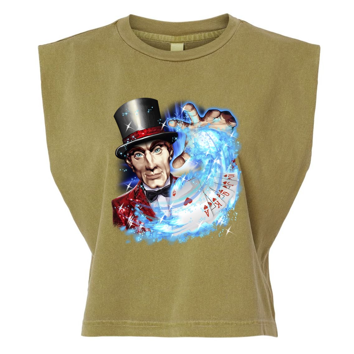 Vegas Magician Garment-Dyed Women's Muscle Tee