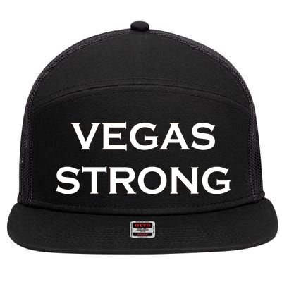 Vegas Strong 7 Panel Mesh Trucker Snapback Hat