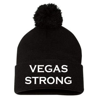 Vegas Strong Pom Pom 12in Knit Beanie