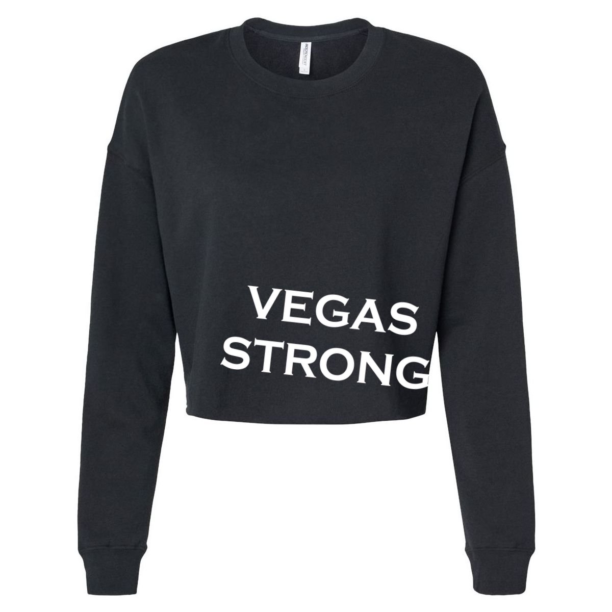 Vegas Strong Cropped Pullover Crew
