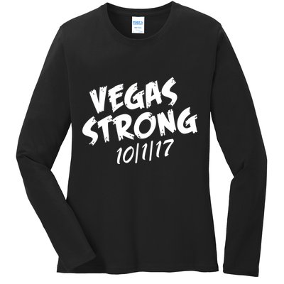 Vegas Strong 10-1-17 Ladies Long Sleeve Shirt