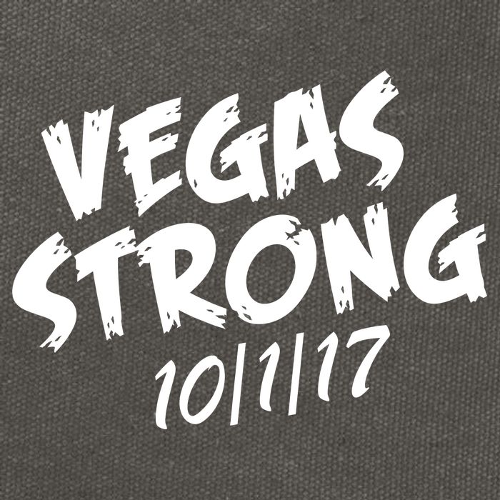 Vegas Strong 10-1-17 Cotton Canvas Backpack