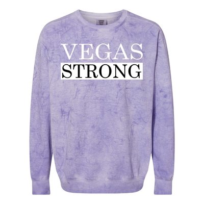 Vegas Strong Classy News Text Colorblast Crewneck Sweatshirt