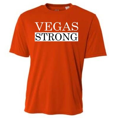 Vegas Strong Classy News Text Cooling Performance Crew T-Shirt