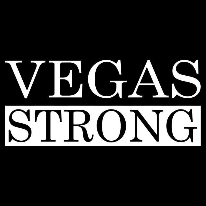 Vegas Strong Classy News Text Backpack