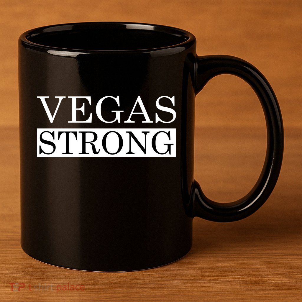Vegas Strong Classy News Text 11oz C Handle Ceramic Mug