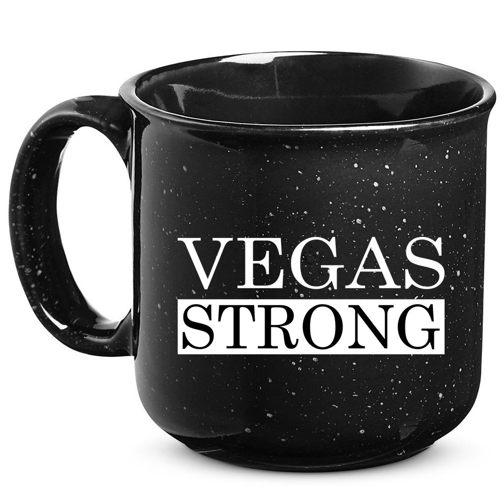 Vegas Strong Classy News Text 15oz Campfire Ceramic Mug