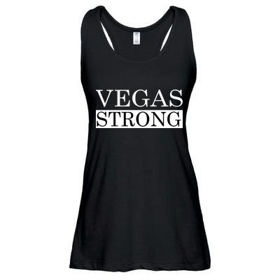 Vegas Strong Classy News Text Ladies Essential Flowy Tank