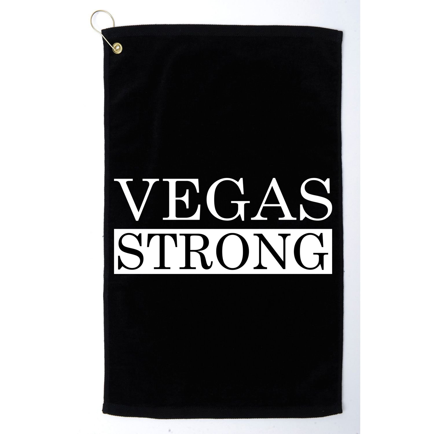 Vegas Strong Classy News Text Golf Towel