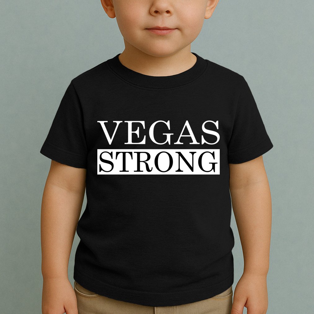 Vegas Strong Classy News Text Toddler T-Shirt