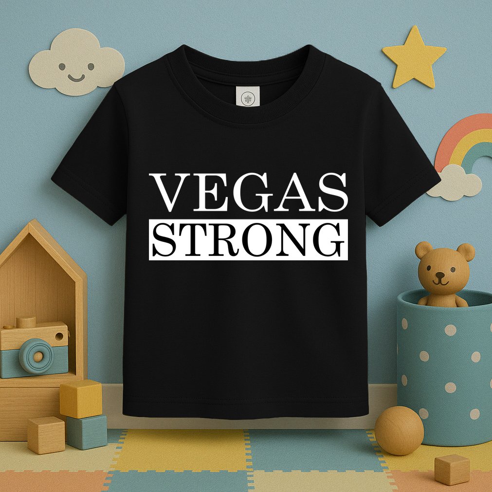 Vegas Strong Classy News Text Toddler T-Shirt