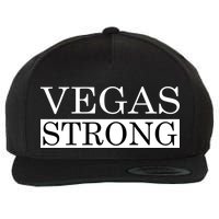 Vegas Strong Classy News Text Wool Snapback Cap