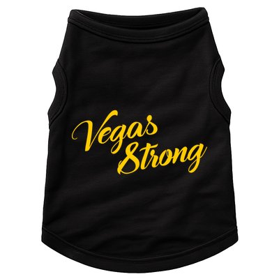 Vegas Strong Gold Script Doggie Tank