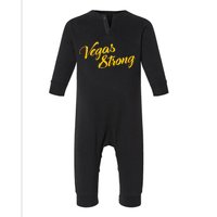 Vegas Strong Gold Script Infant Fleece One Piece