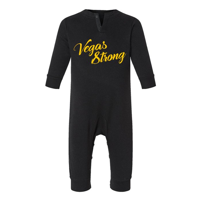 Vegas Strong Gold Script Infant Fleece One Piece