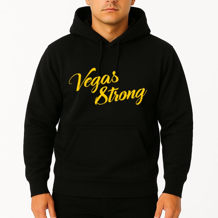 Vegas Strong Gold Script Hoodie