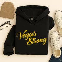 Vegas Strong Gold Script Hoodie