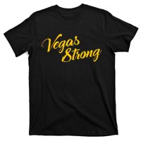 Vegas Strong Gold Script T-Shirt