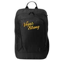 Vegas Strong Gold Script City Backpack