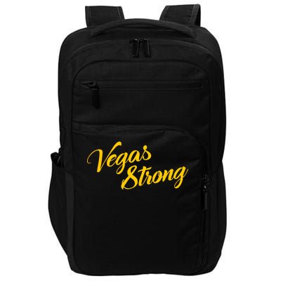 Vegas Strong Gold Script Impact Tech Backpack