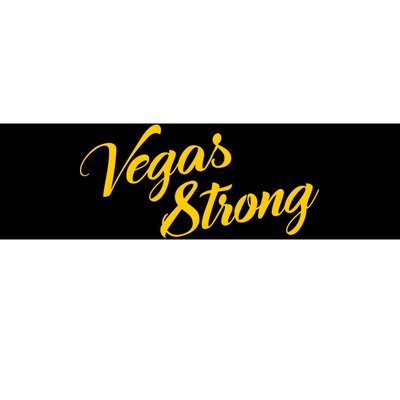 Vegas Strong Gold Script Bumper Sticker