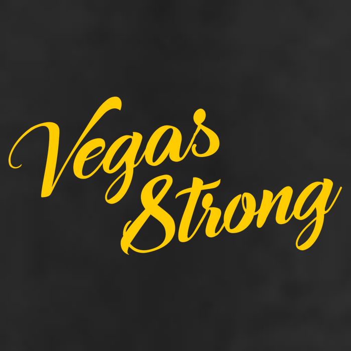 Vegas Strong Gold Script 15oz Campfire Ceramic Mug