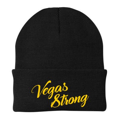 Vegas Strong Gold Script Beanie