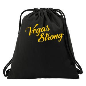 Vegas Strong Gold Script Drawstring Bag