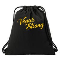 Vegas Strong Gold Script Drawstring Bag