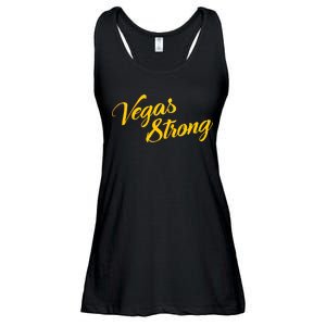 Vegas Strong Gold Script Ladies Essential Flowy Tank