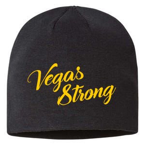 Vegas Strong Gold Script Sustainable Beanie