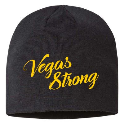 Vegas Strong Gold Script Sustainable Beanie