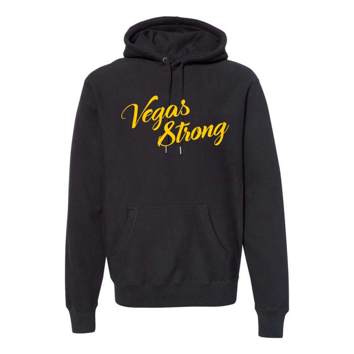 Vegas Strong Gold Script Premium Hoodie