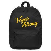 Vegas Strong Gold Script 16 in Basic Backpack