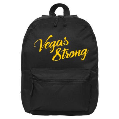 Vegas Strong Gold Script 16 in Basic Backpack