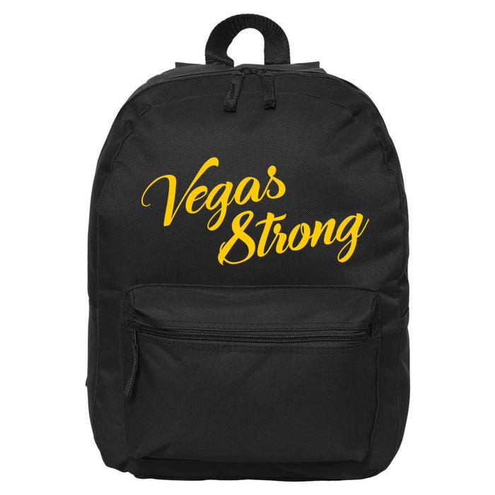 Vegas Strong Gold Script 16 in Basic Backpack