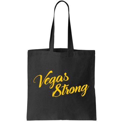 Vegas Strong Gold Script Tote Bag