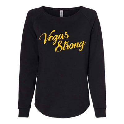 Vegas Strong Gold Script Womens California Wash Sweatshirt