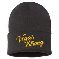 Vegas Strong Gold Script Sustainable Knit Beanie