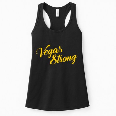 Vegas Strong Gold Script Womens Tank Top