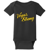 Vegas Strong Gold Script Baby Bodysuit