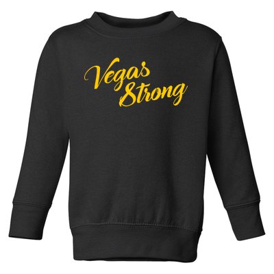 Vegas Strong Gold Script Toddler Sweatshirt