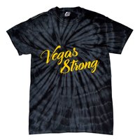 Vegas Strong Gold Script Tie-Dye T-Shirt